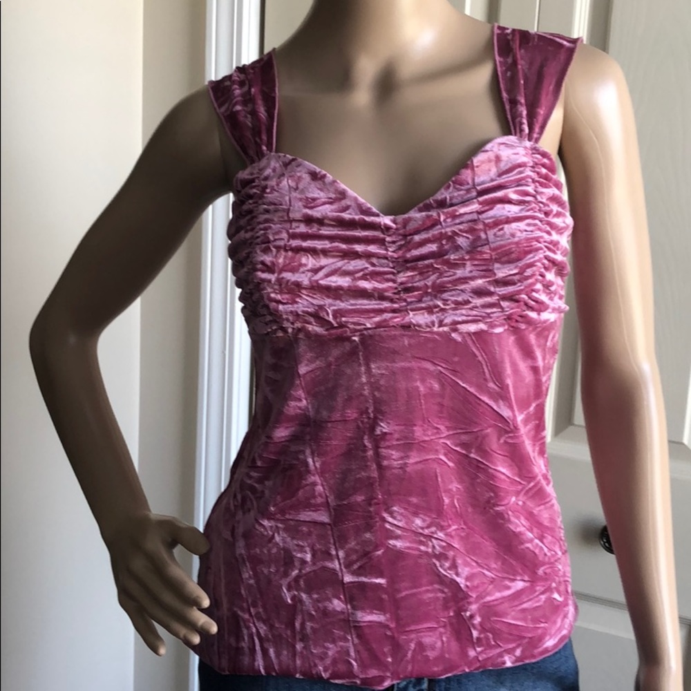 Pink Lightweight Crushed Velvet